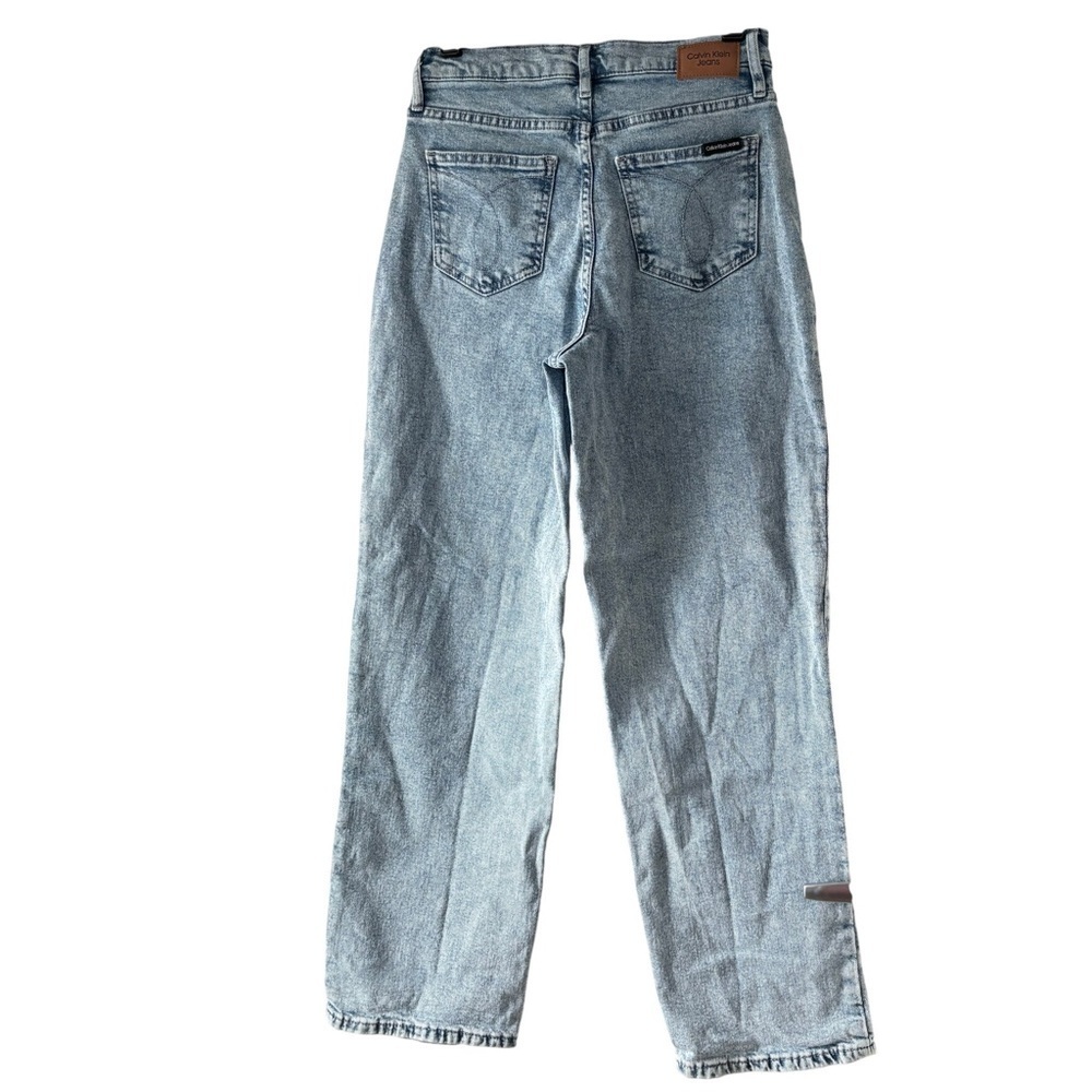 CALVIN KLEIN JEANS HIGH RISE 90'S FIT LIGHT WASH DENIM JEANS WOMAN 26